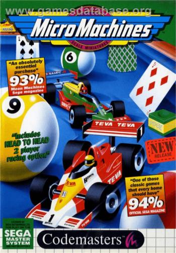 Cover Micro Machines for Master System II